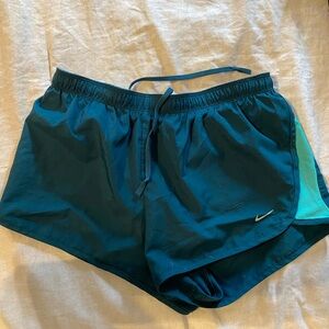Turquoise Nike running shorts size small
